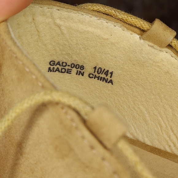 Chinese Laundry ballet flats lace up faux microsuede camel tan brown 10 - Picture 7 of 9